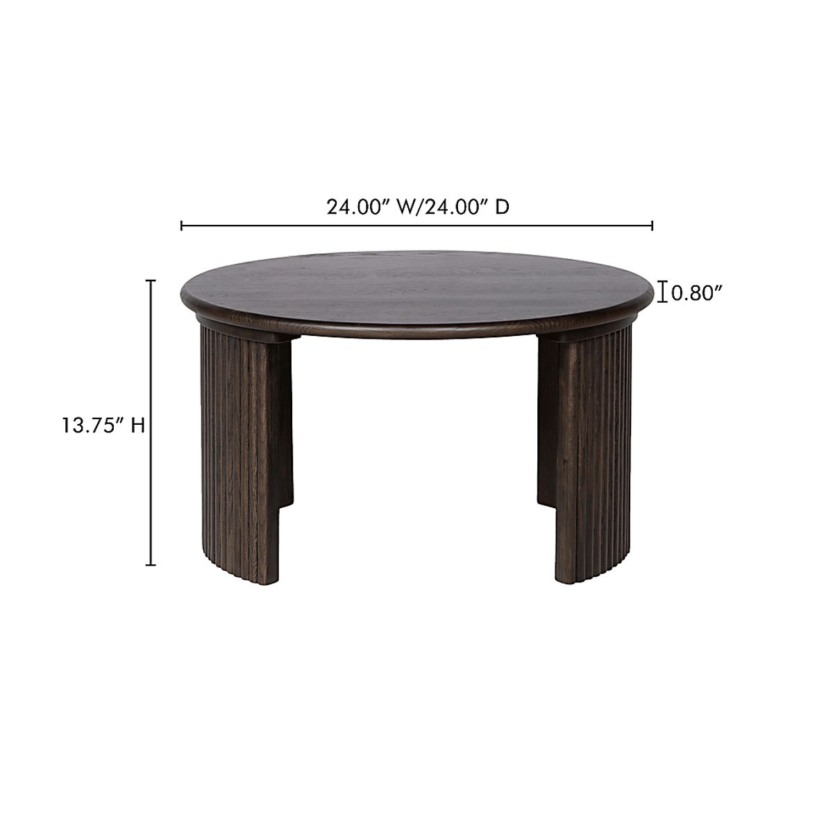Hatnor Dark Brown Wood Cocktail Table | Rooms to Go