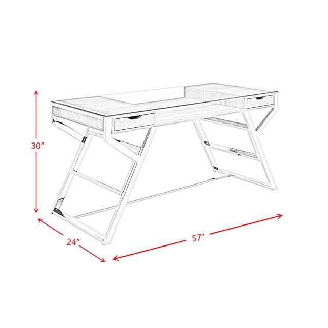 Hattaway Gray Desk - Thumbnail - Image 11