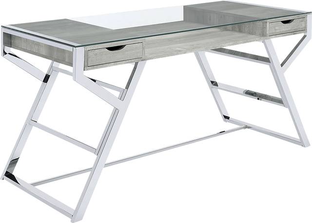 Hattaway Gray Desk - Thumbnail - Image 1