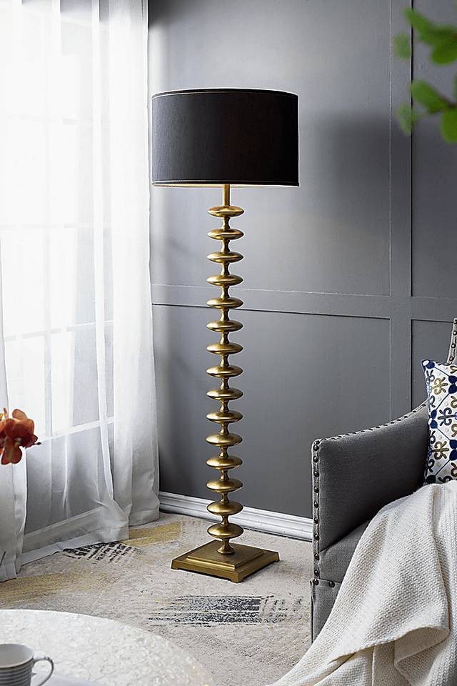 Hatteras Loop Gold Floor Lamp - Thumbnail - Image 2