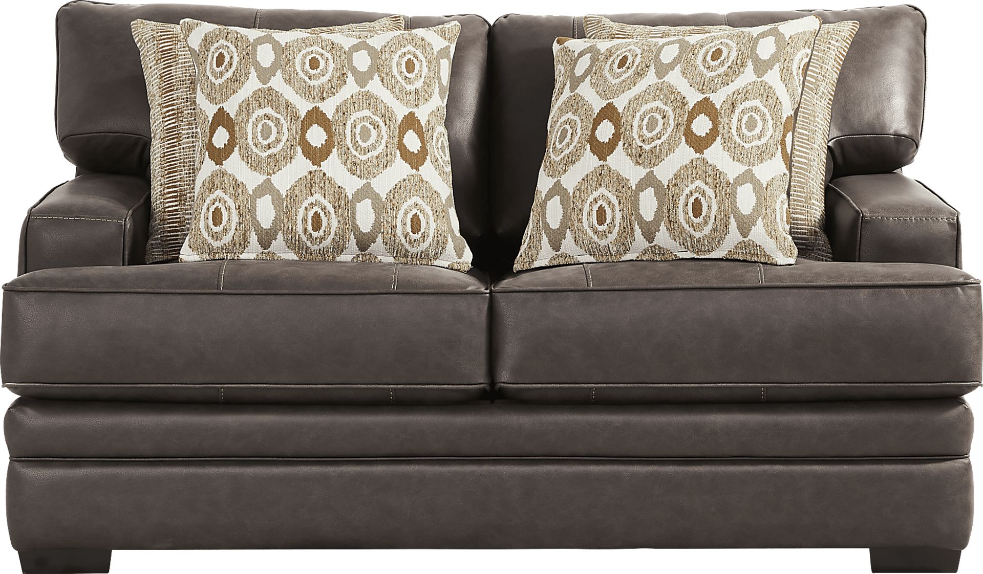 Hattingly Brown Loveseat - Image 1