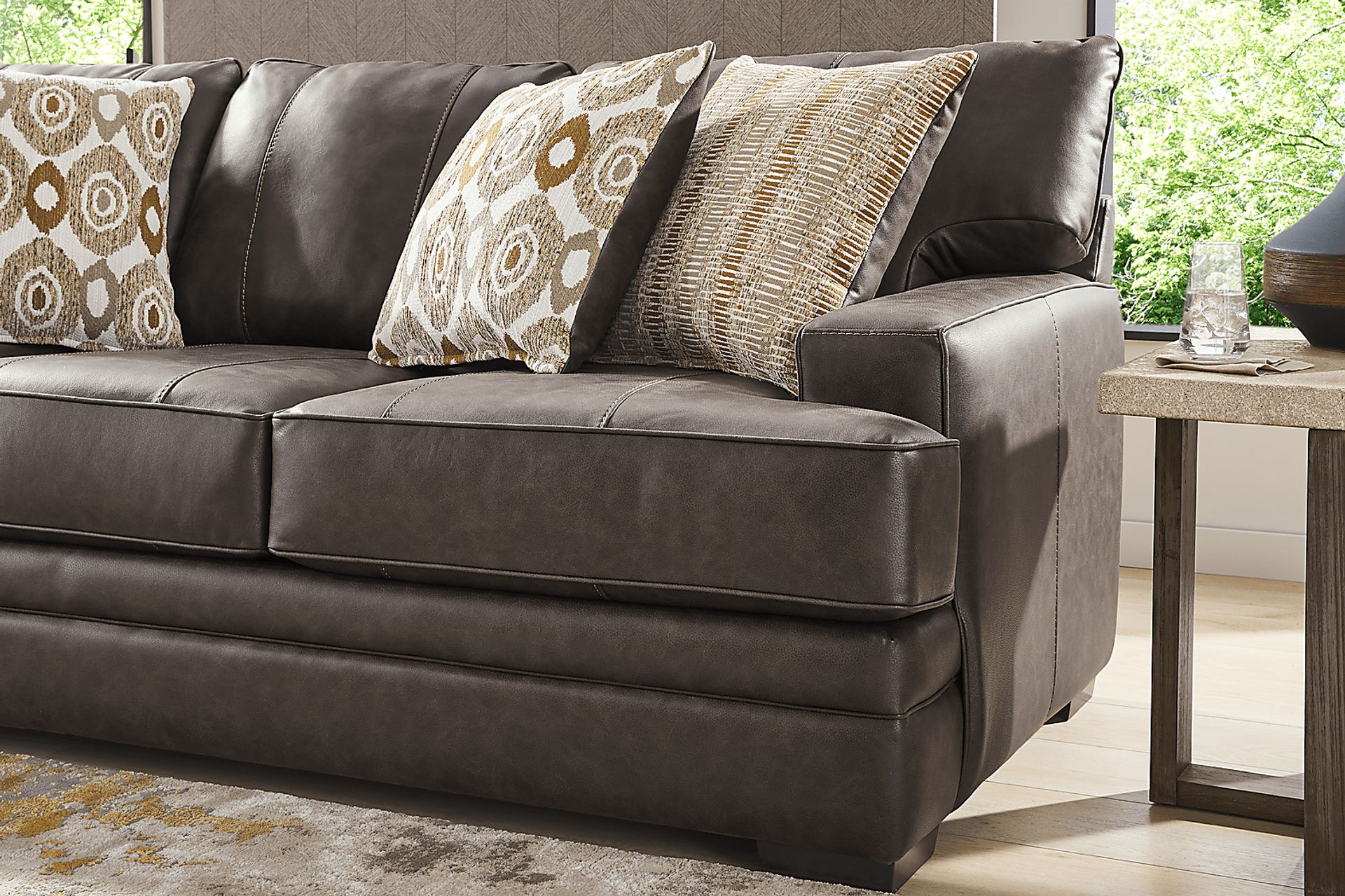 Hattingly Brown Sofa - Image 3