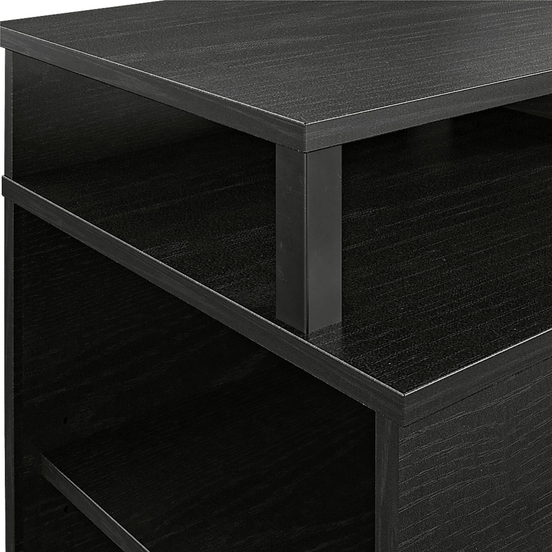 Haugo Black 59 in Console with Electric Fireplace - Image 3