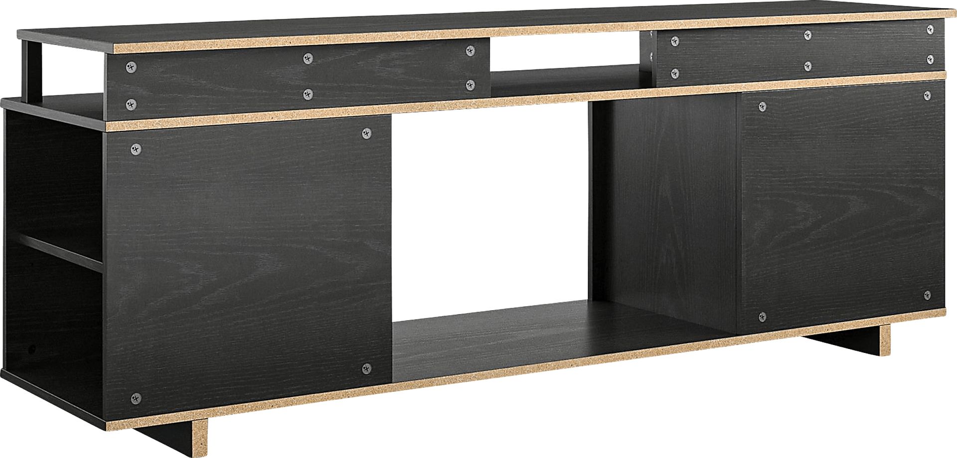 Haugo Black 59 in Console with Electric Fireplace - Image 4