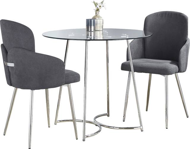 Haurt Gray 3 Pc Dining Set - Thumbnail - Image 1