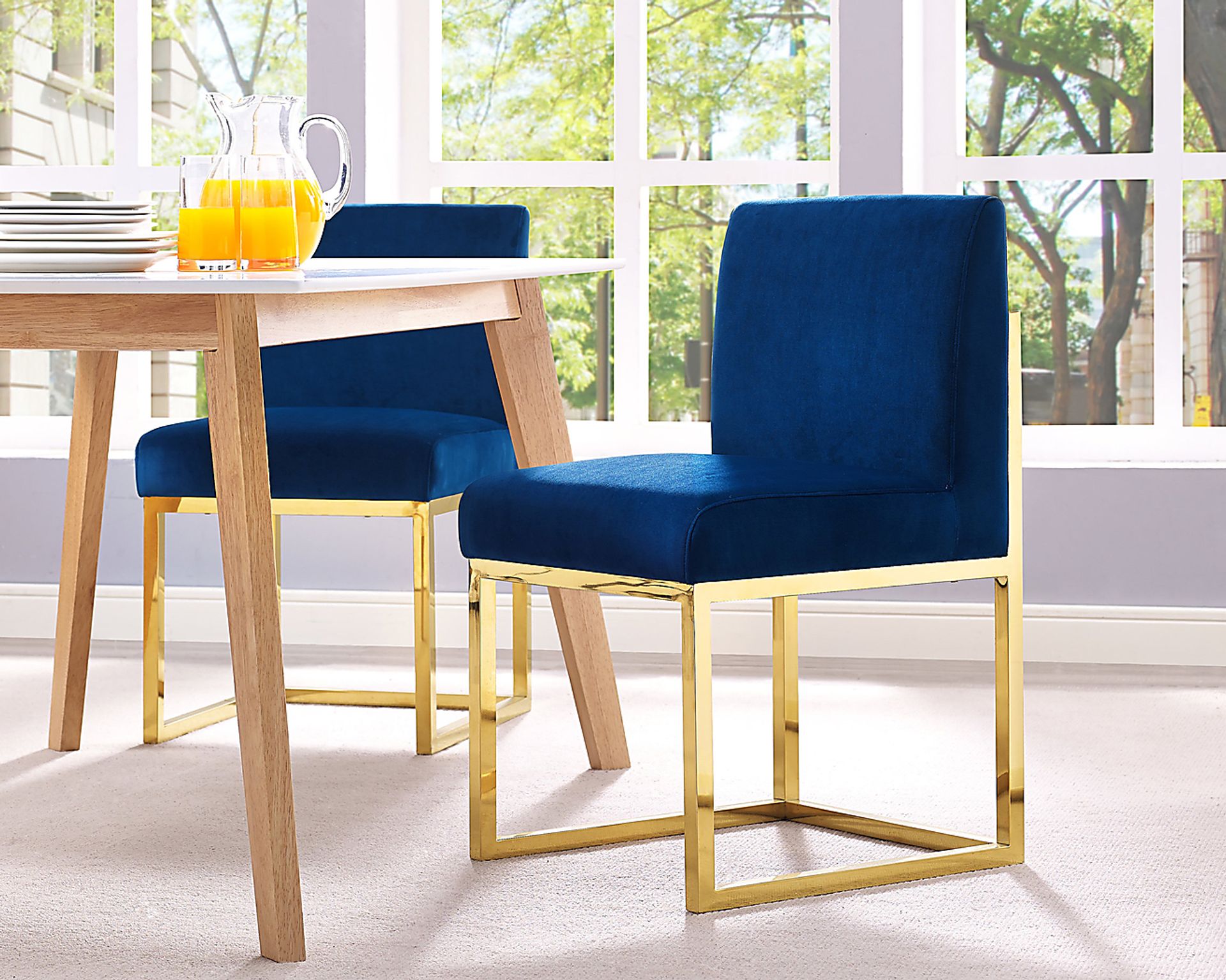 Haute Navy Accent Chair - Image 2