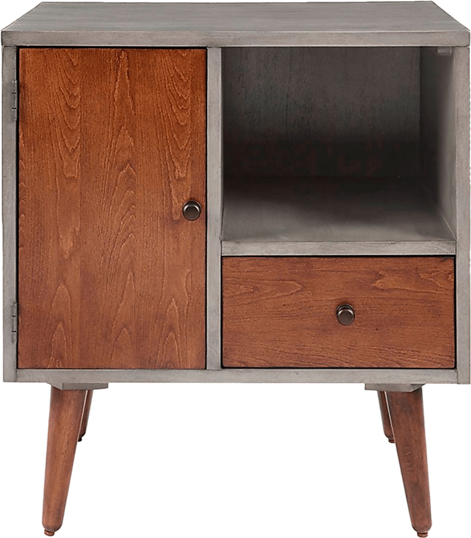 Hauteur Gray Nightstand - Image 3
