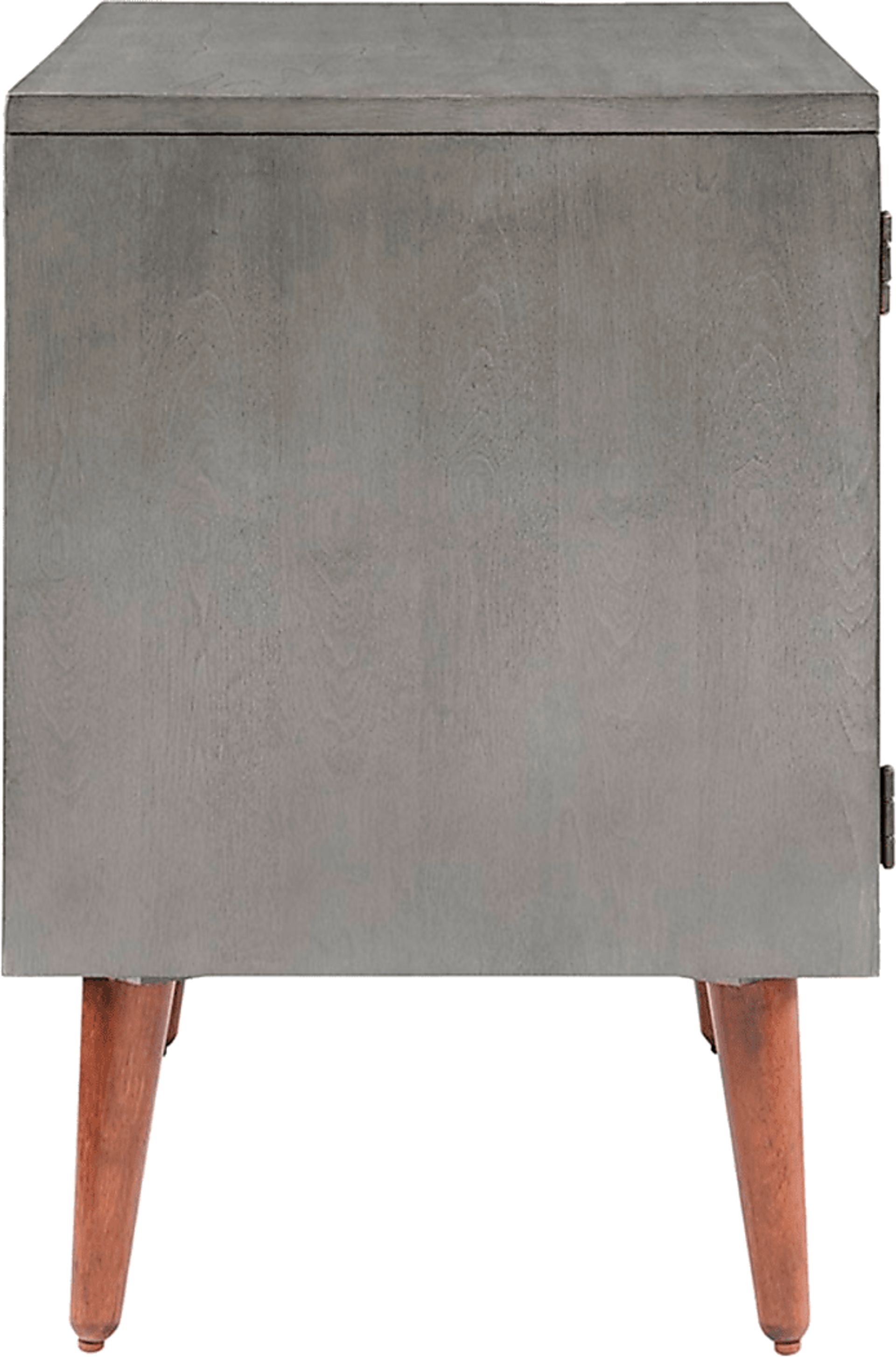 Hauteur Gray Nightstand - Image 5