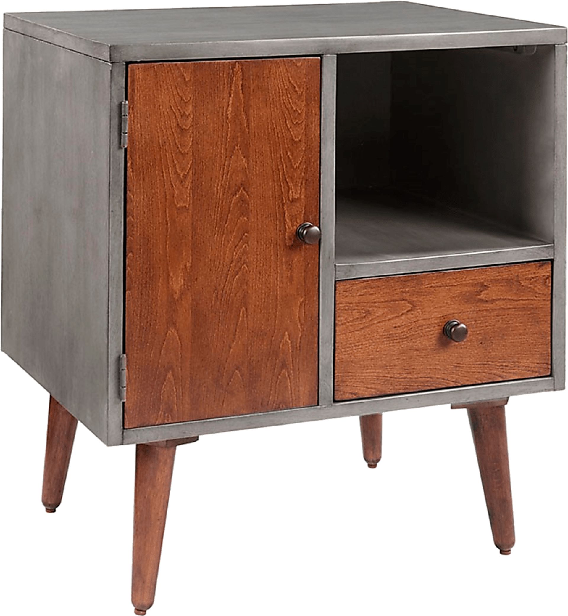 Hauteur Gray Nightstand - Image 1