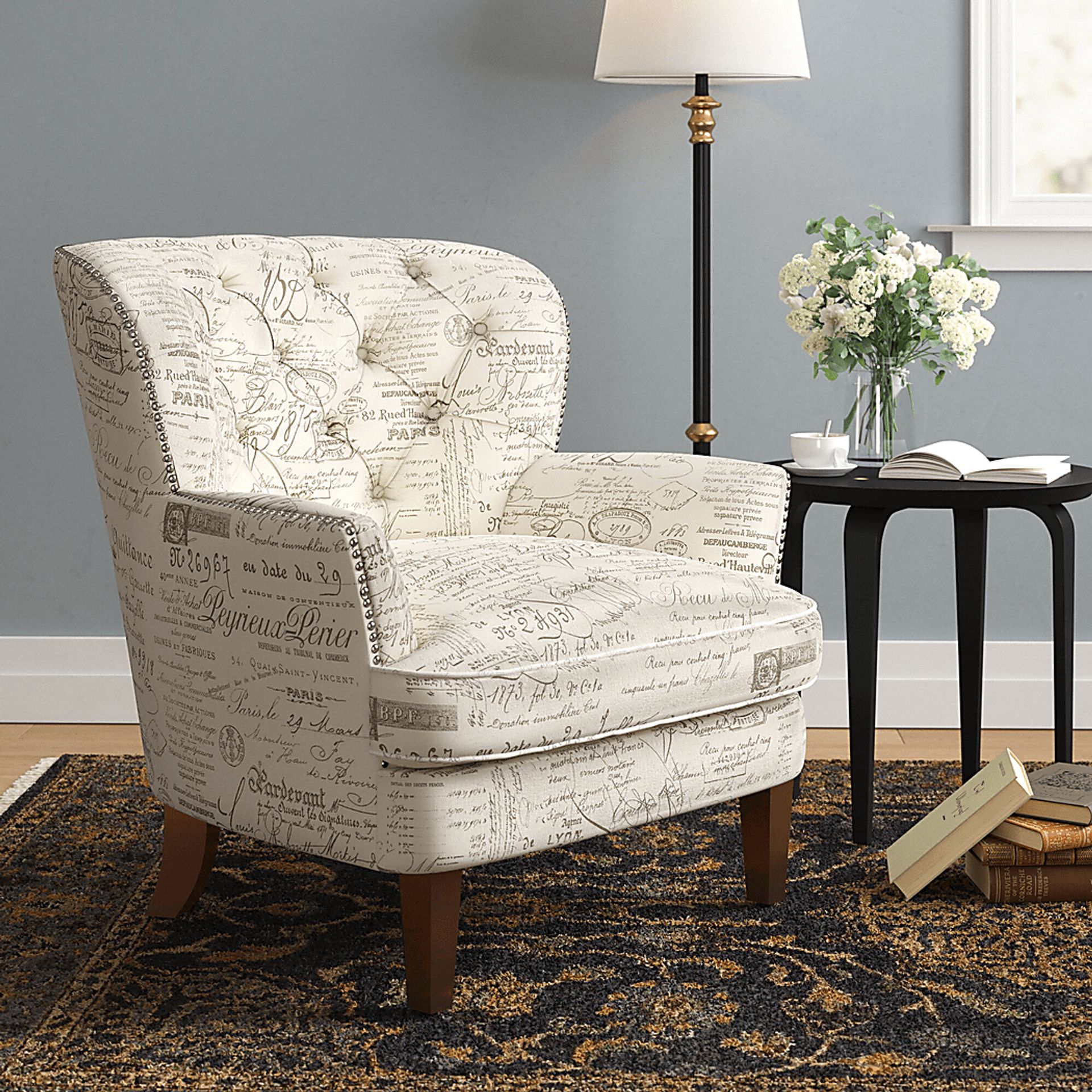 Hauteur White Accent Chair - Image 2
