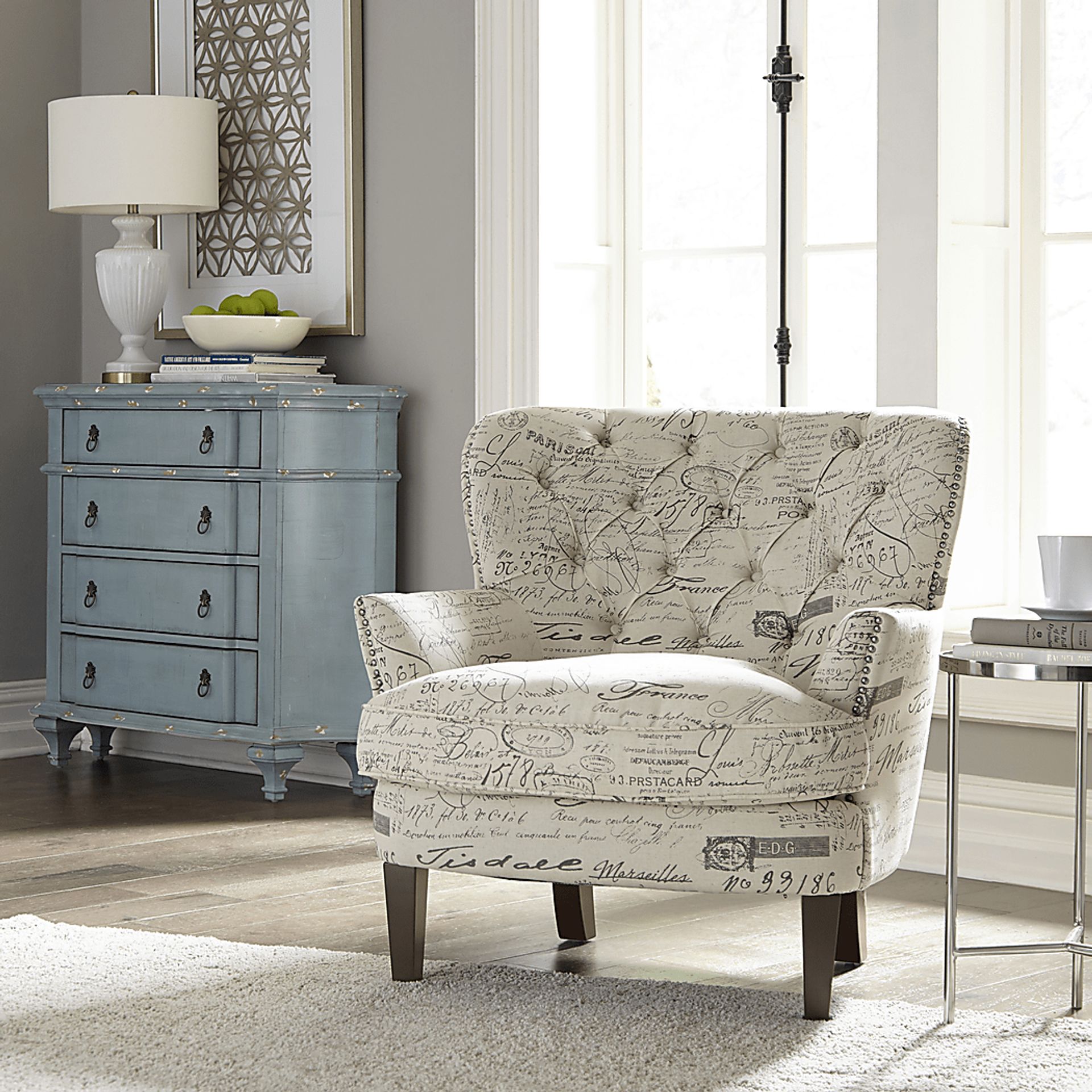 Hauteur White Accent Chair - Image 7