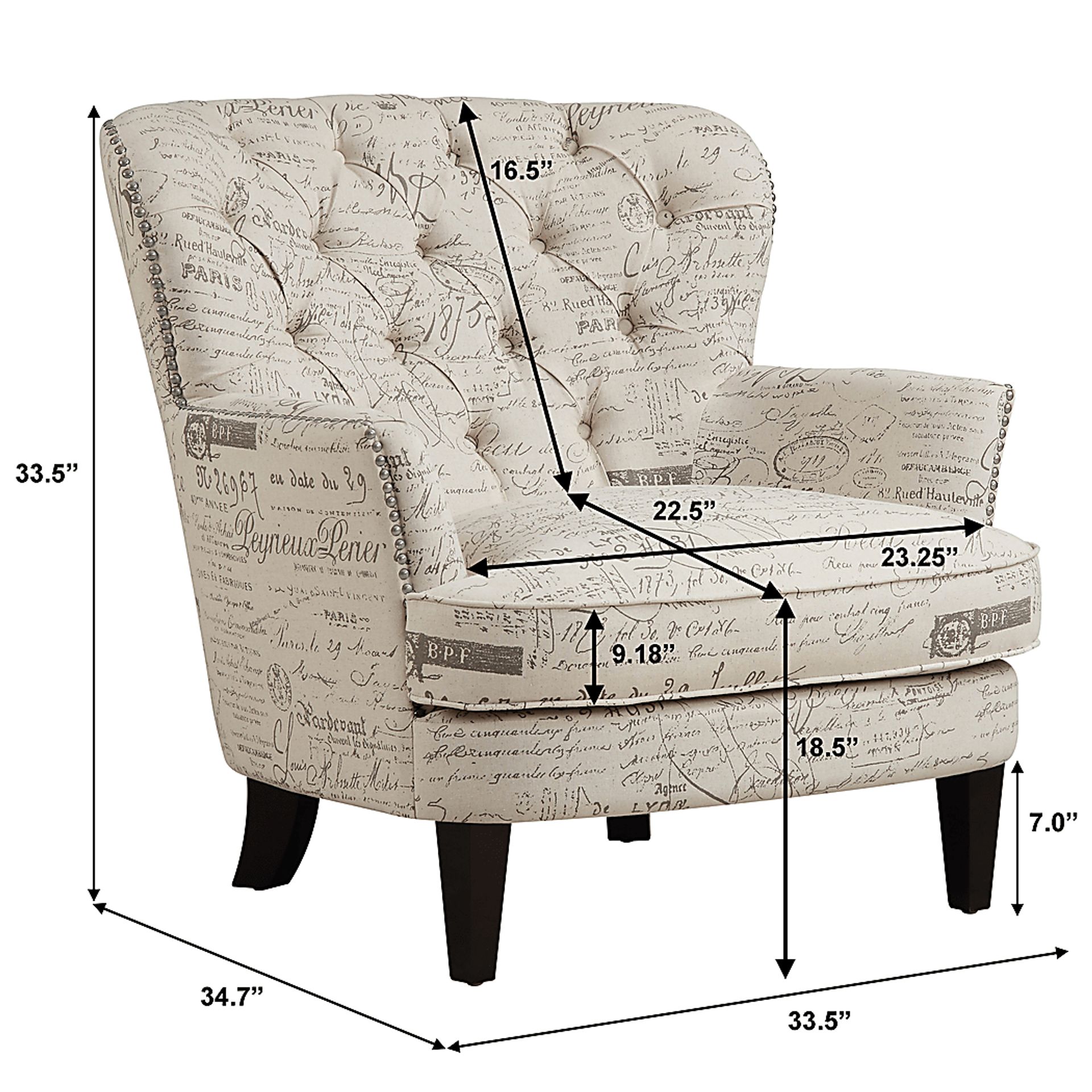 Hauteur White Accent Chair - Image 8