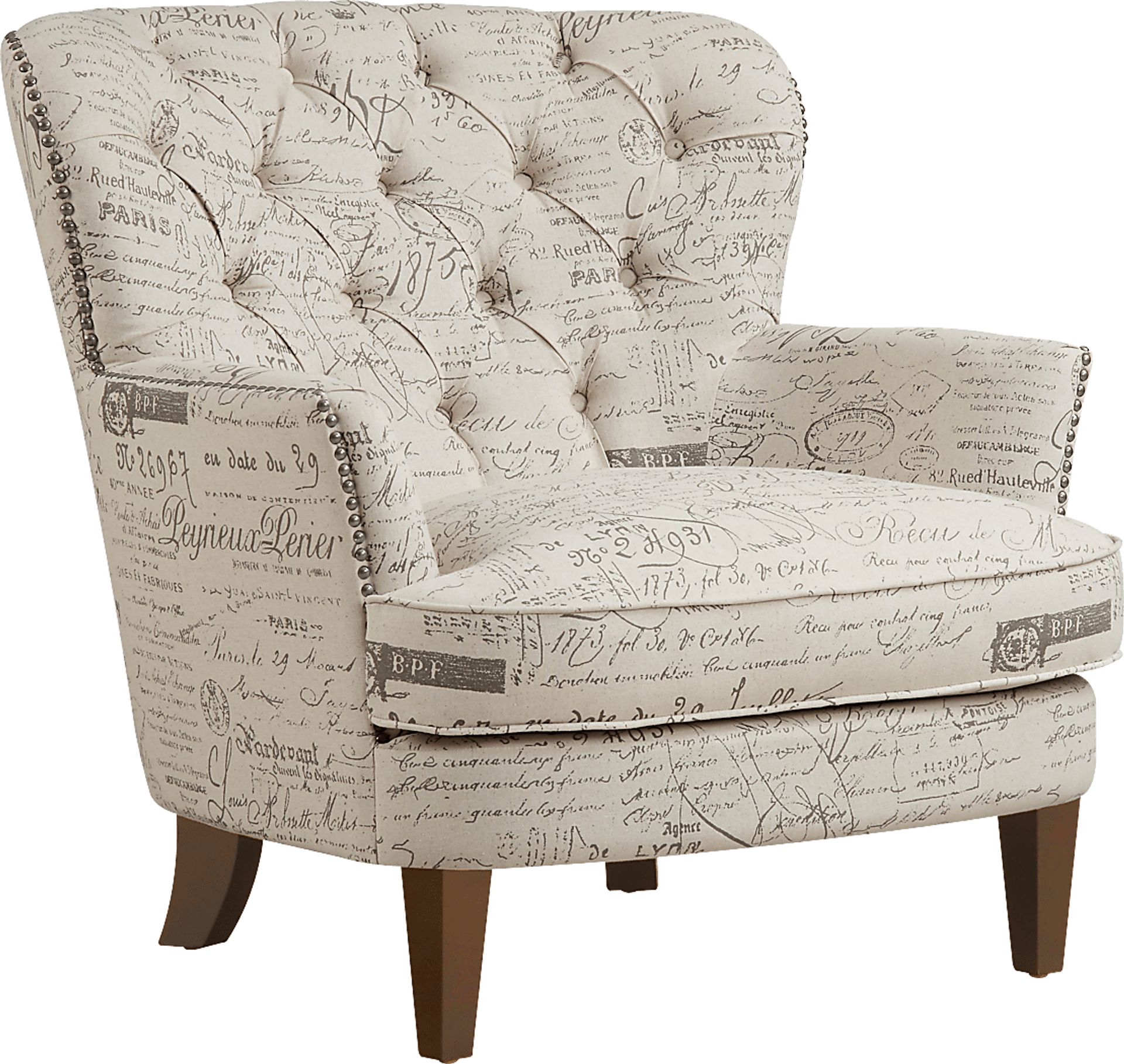 Hauteur White Accent Chair - Image 1