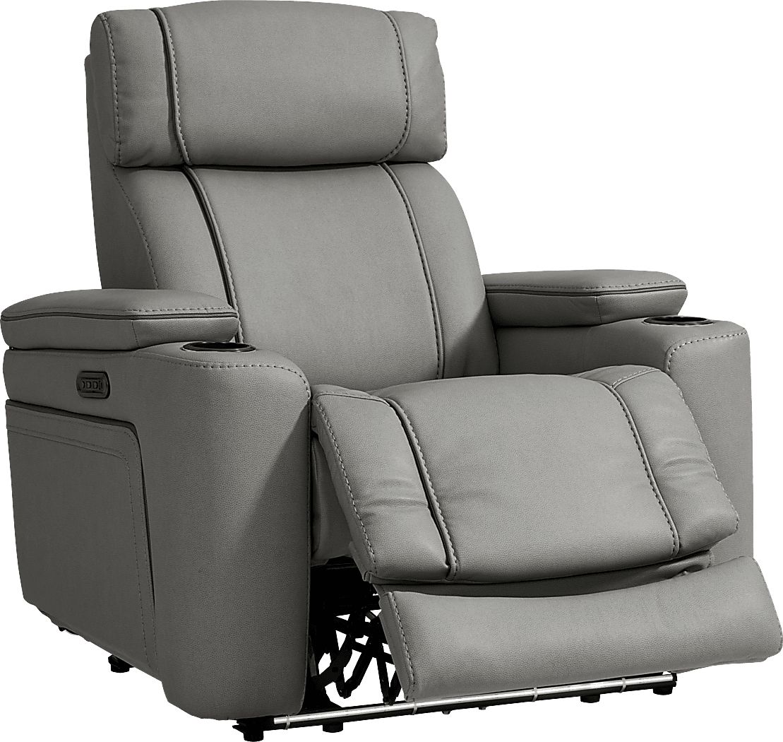Haven Point Charcoal Dual Power Recliner