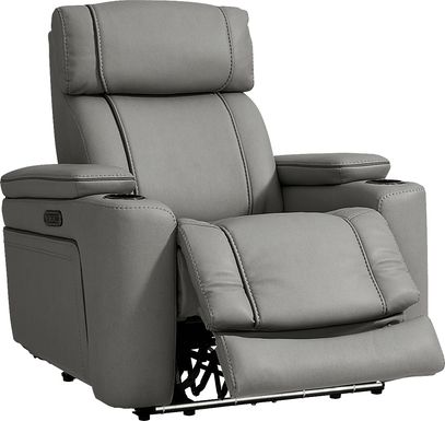 Haven Point Charcoal Dual Power Recliner
