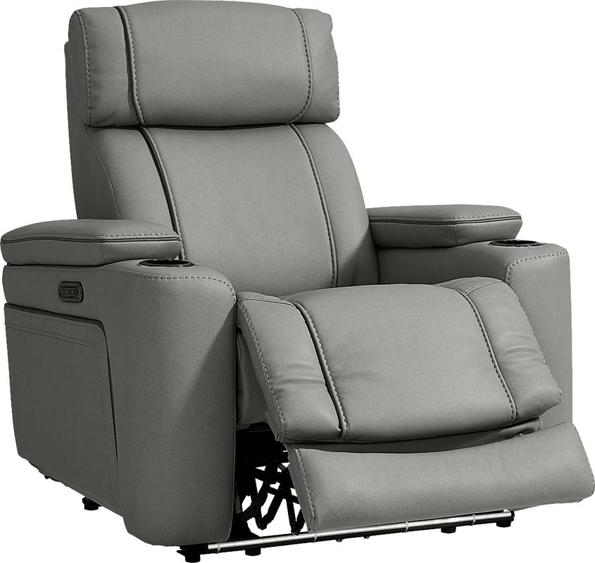 Haven Point Charcoal Dual Power Recliner