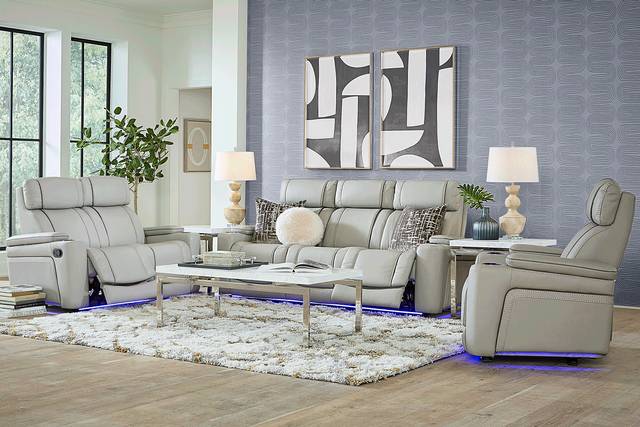 Haven Point Platinum 2 Pc Reclining Living Room with Dual Power Reclining Sofa - Thumbnail - Image 1