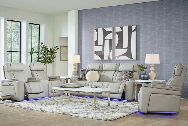 Haven Point Platinum 5 Pc Dual Power Reclining Living Room - Thumbnail - Image 1