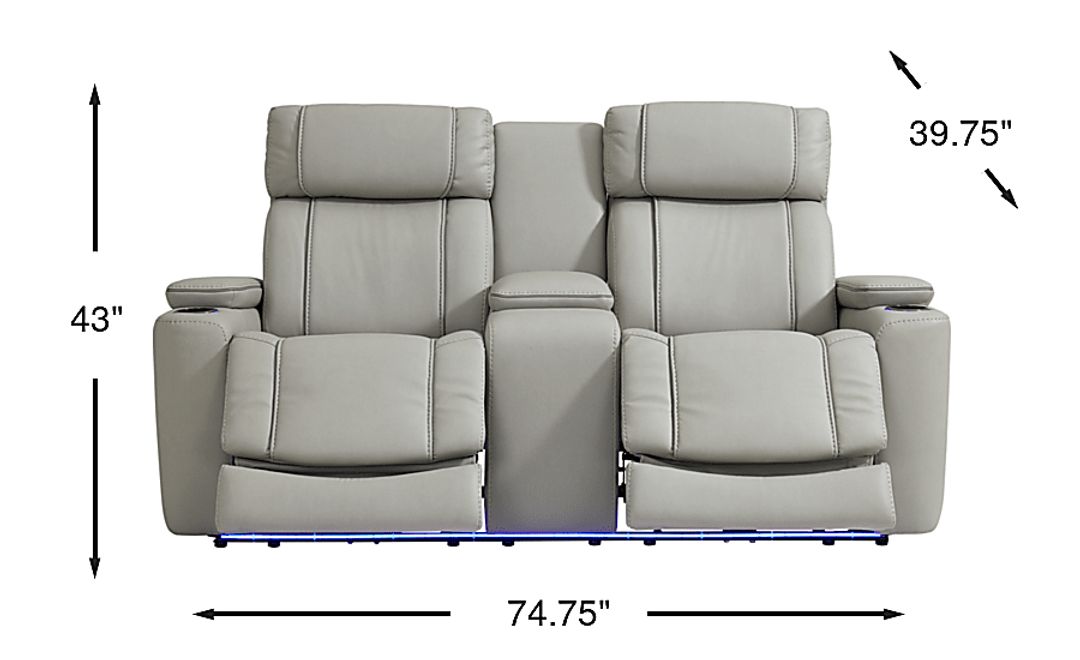 Haven Point Dual Power Reclining Loveseat