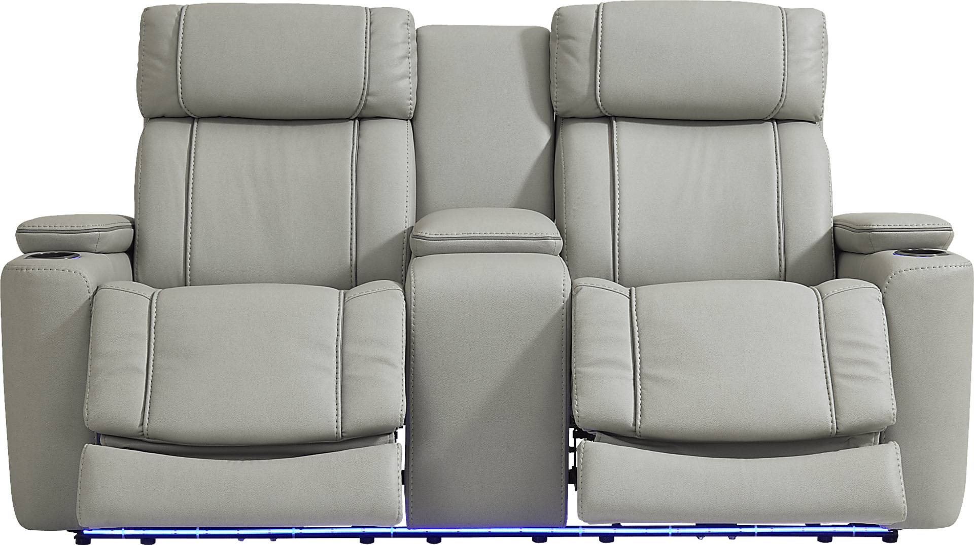 dual power reclining console loveseat