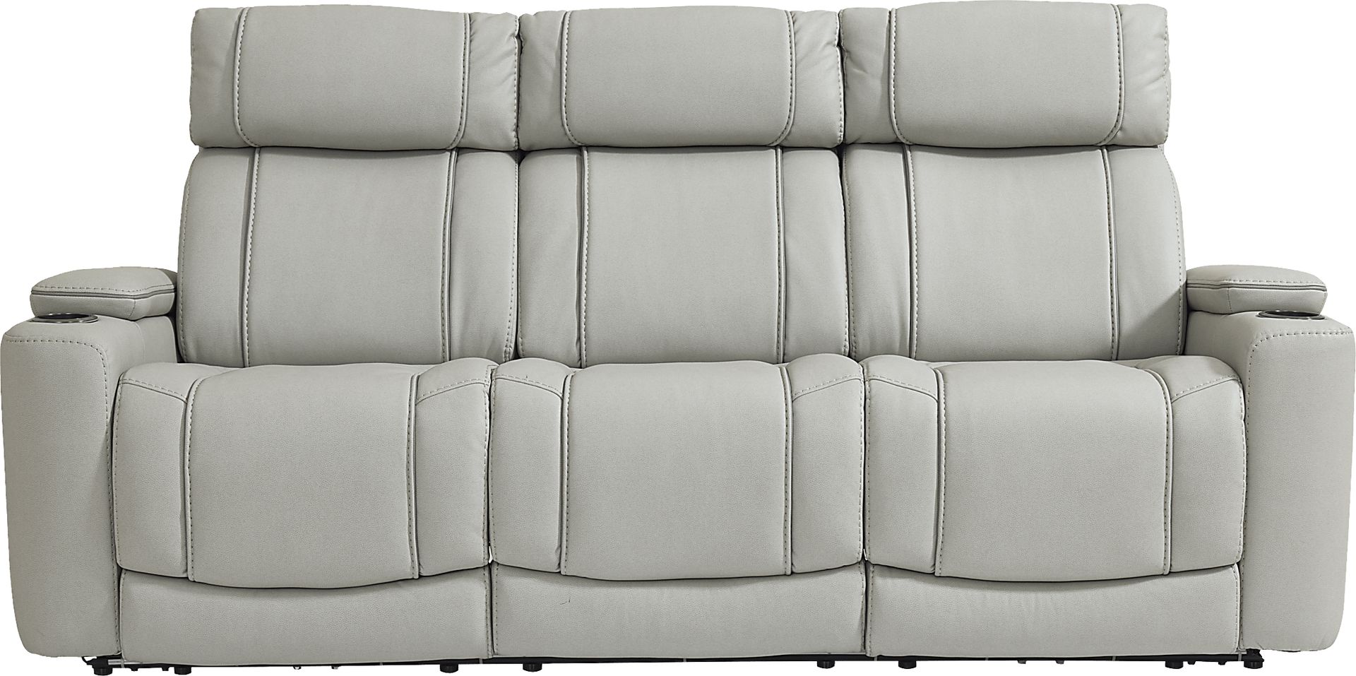 Haven Point Platinum Dual Power Reclining Sofa - Image 3