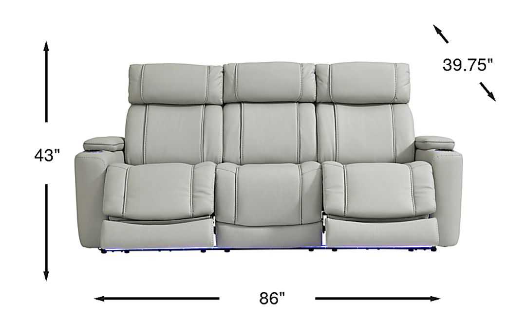 Haven Point Dual Power Reclining Sofa