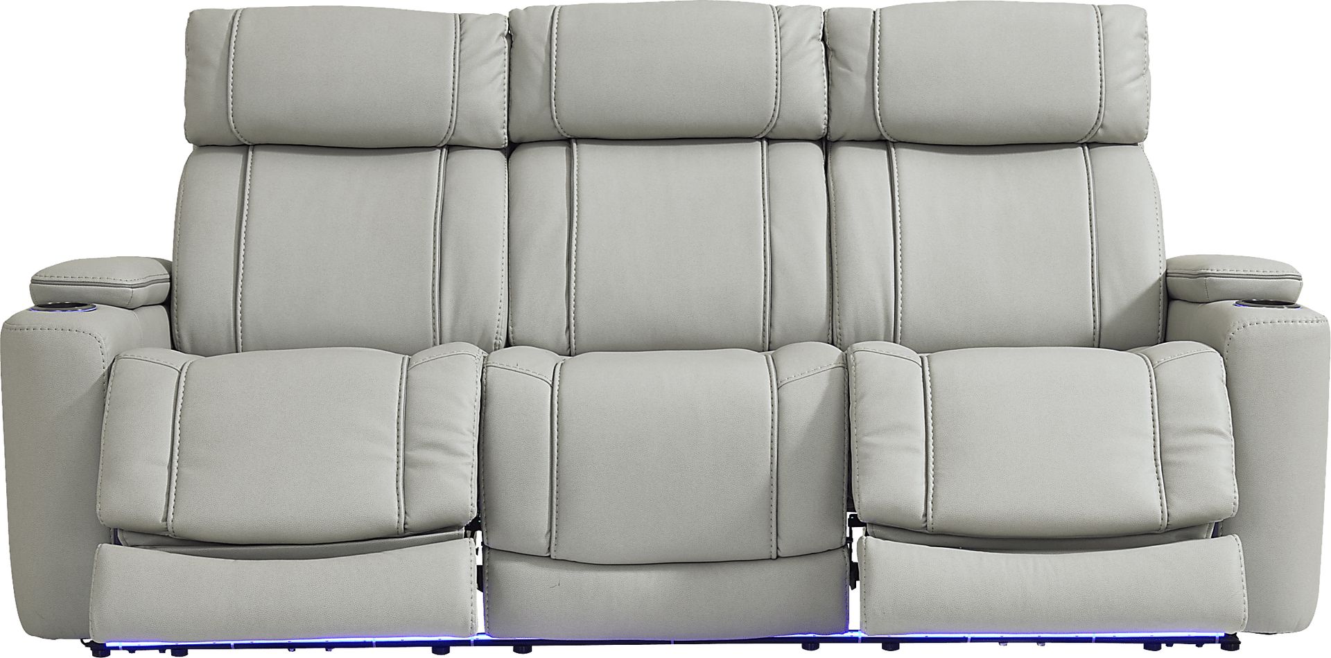 Haven Point Platinum Dual Power Reclining Sofa - Image 1