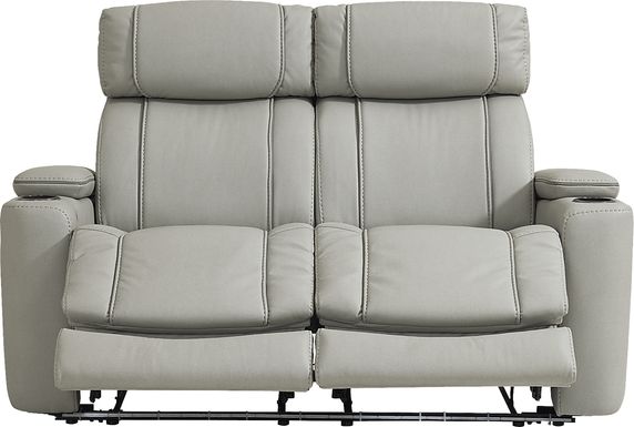 Haven Point Platinum Reclining Loveseat