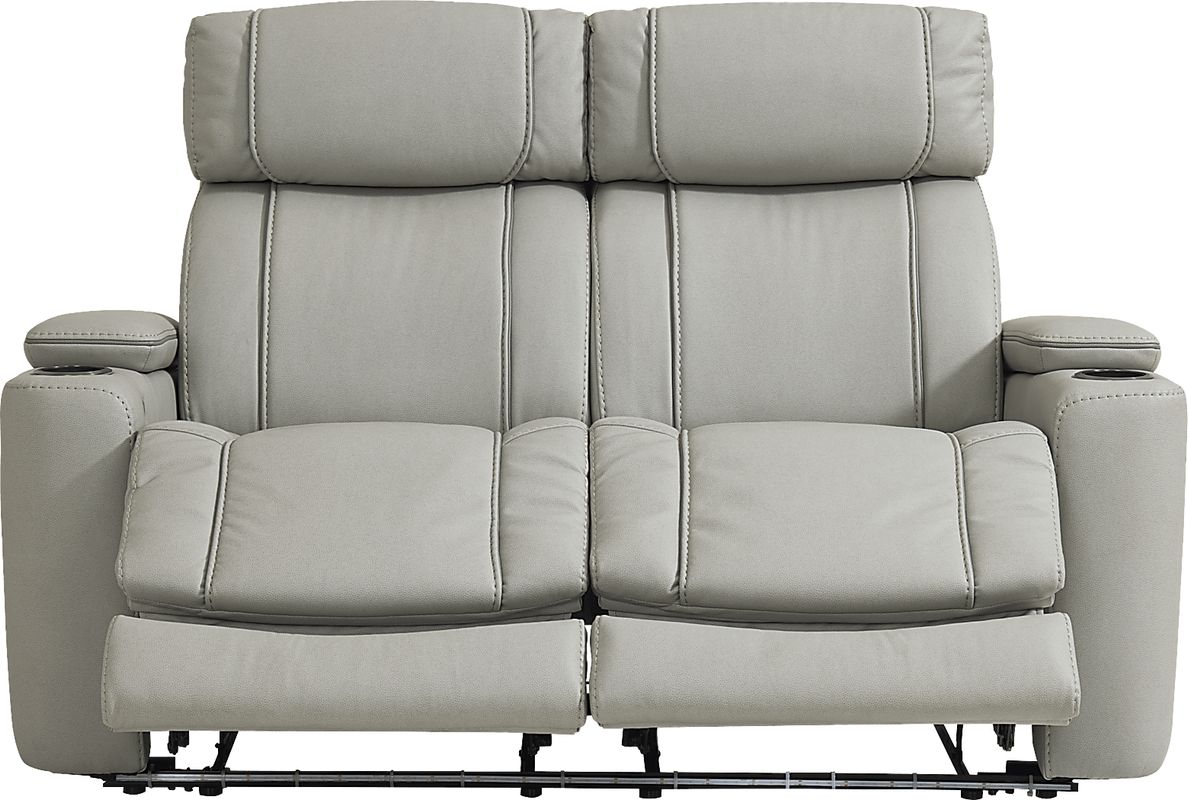 Haven Point Platinum Reclining Loveseat