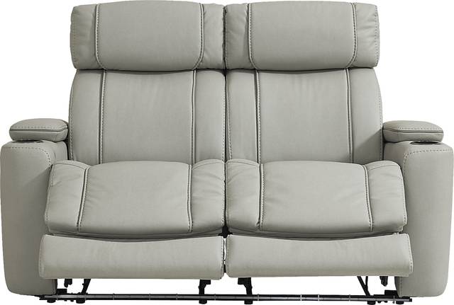Haven Point Platinum 2 Pc Reclining Living Room with Dual Power Reclining Sofa - Thumbnail - Image 10