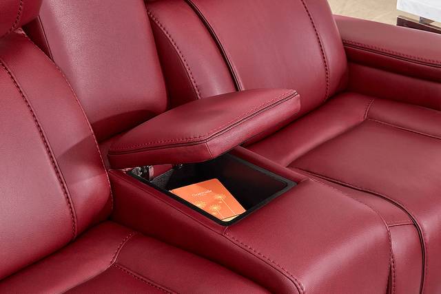 Haven Point Red 7 Pc Dual Power Reclining Living Room - Thumbnail - Image 13