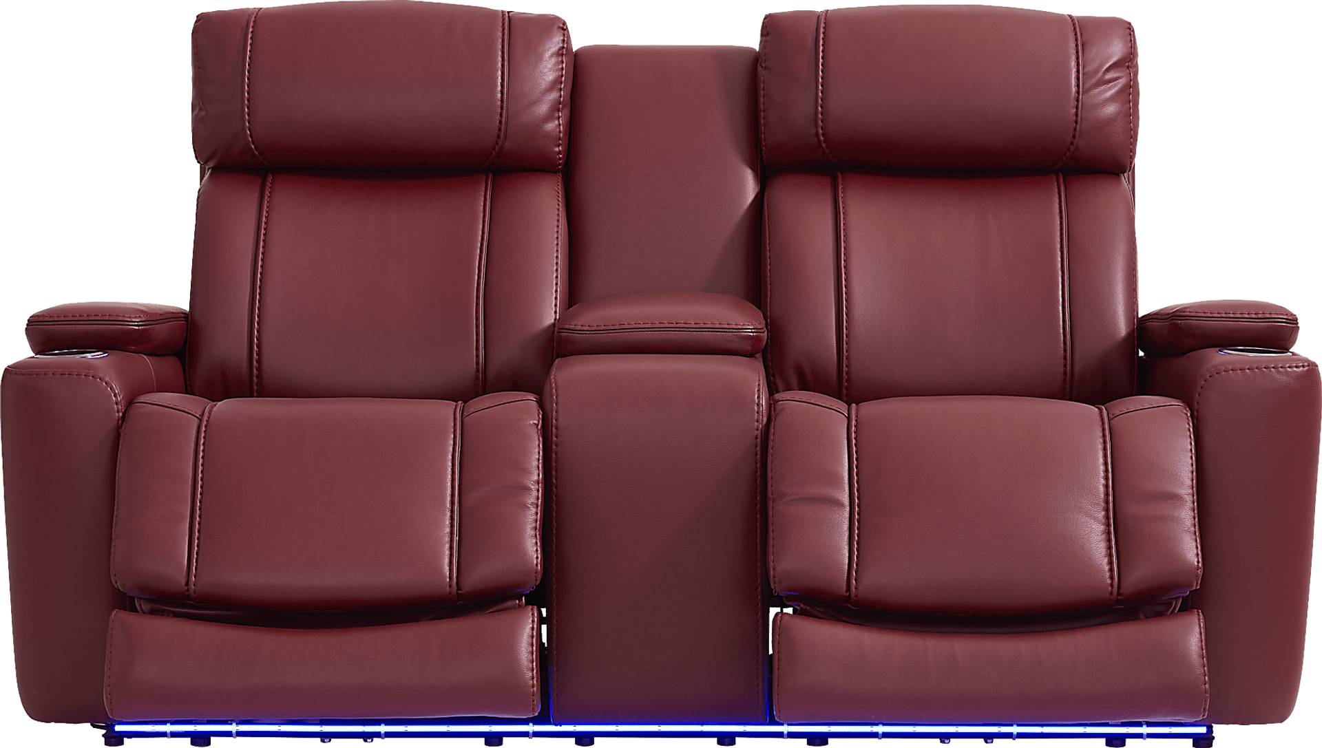 dual power reclining console loveseat