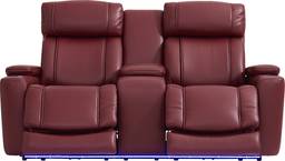 dual power reclining console loveseat