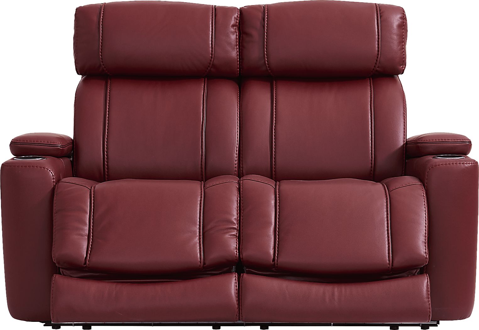 Haven Point Red Reclining Loveseat
