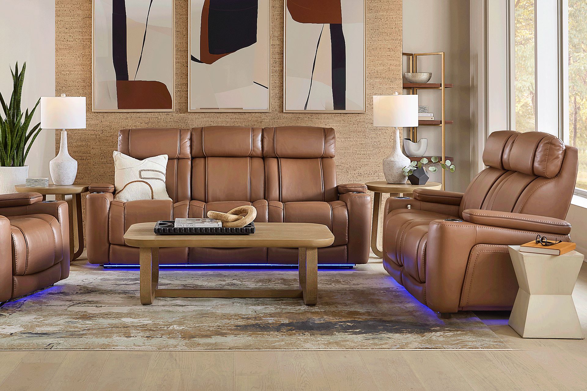 Haven Point Saddle Dual Power Reclining Sofa - Image 2