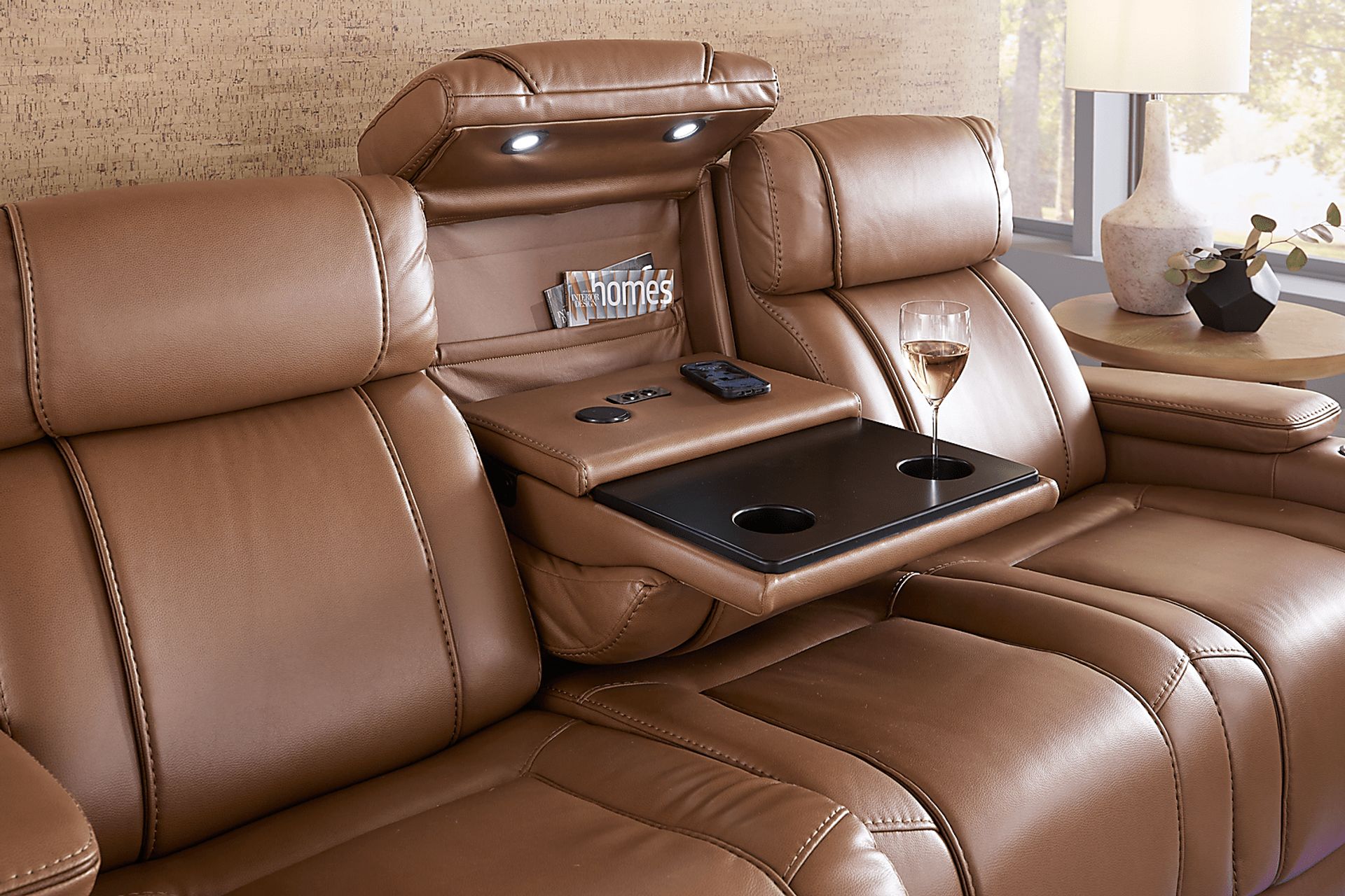 Haven Point Saddle Dual Power Reclining Sofa - Image 8