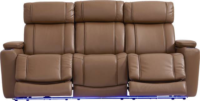 Haven Point Saddle Dual Power Reclining Sofa - Thumbnail - Image 1
