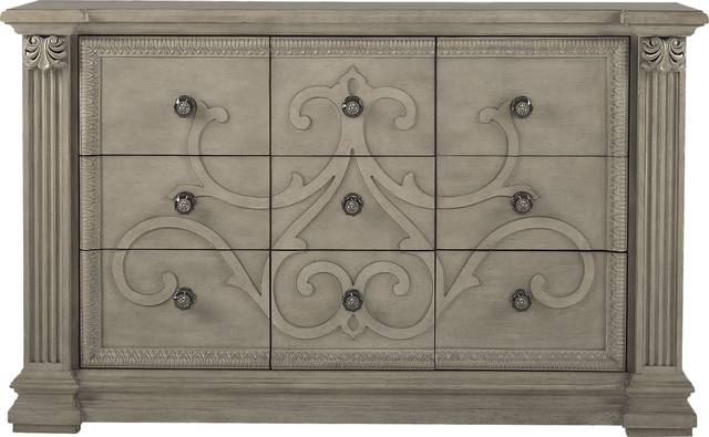 Havencrest Gray 9 Pc Queen Canopy Bedroom - Thumbnail - Image 4