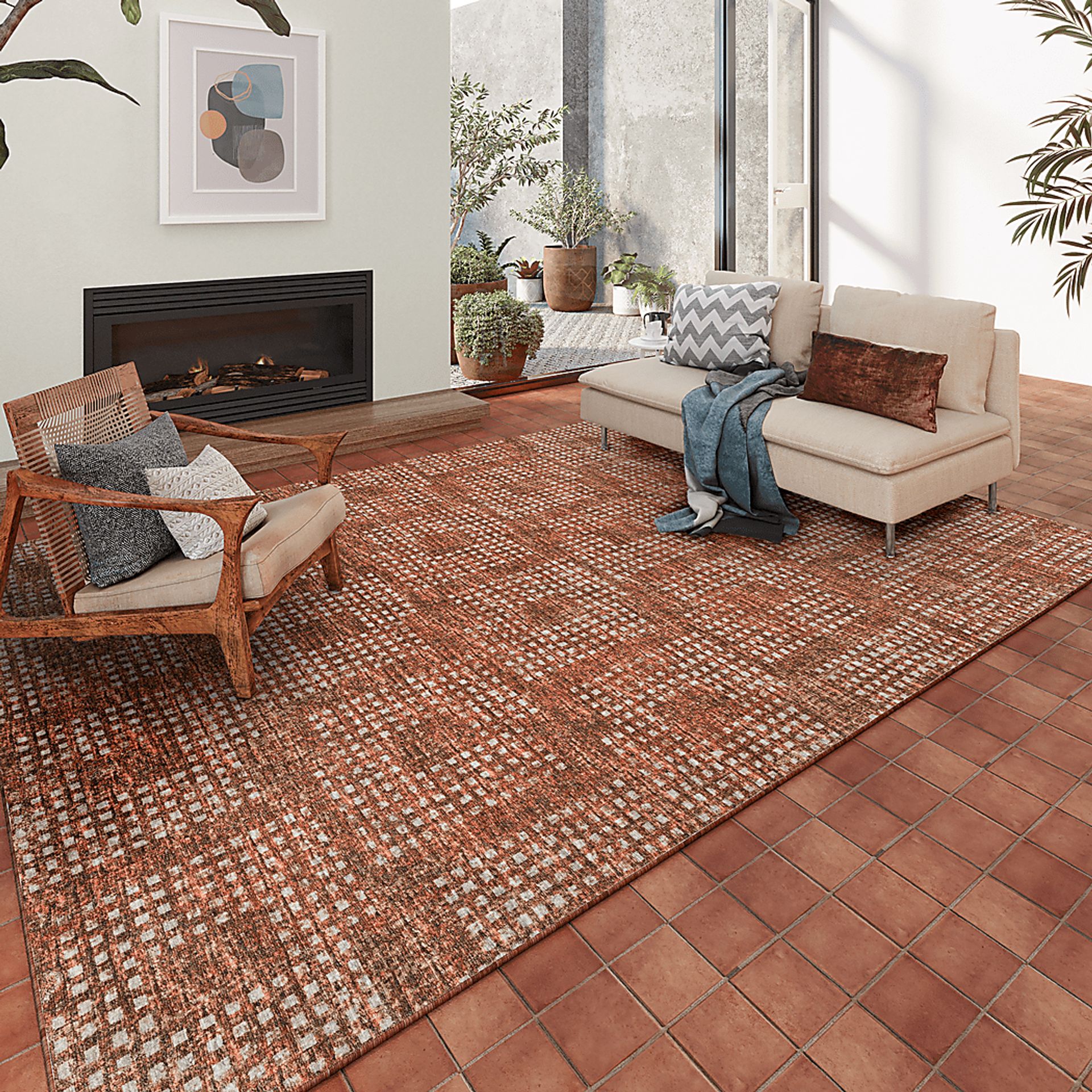 Havenford Red 5' x 8' Rug - Image 2