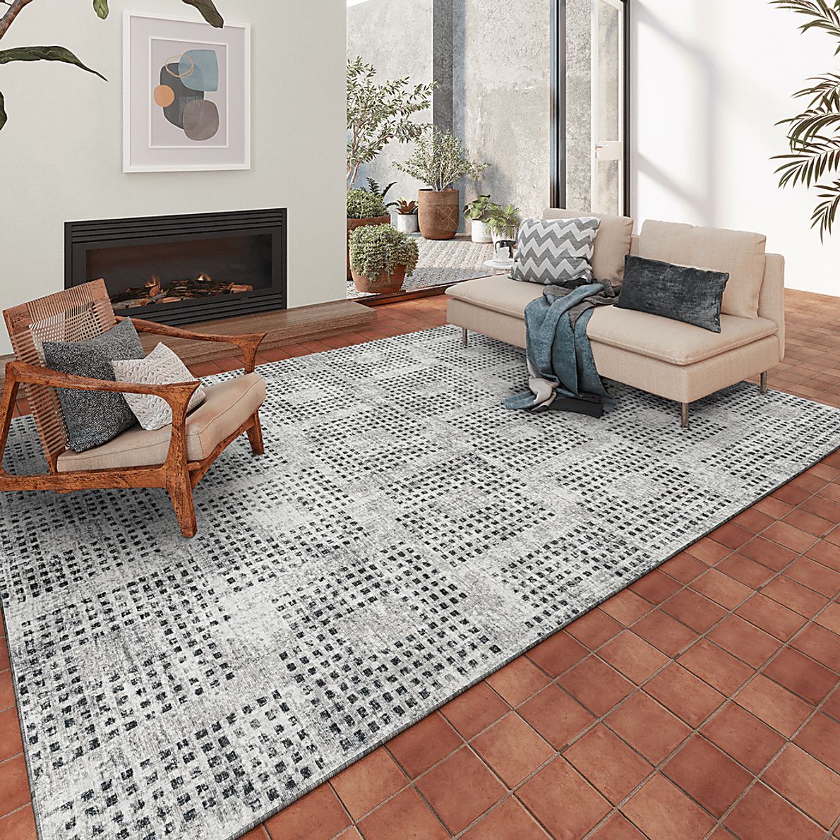 Havenford Gray 5' x 8' Rug