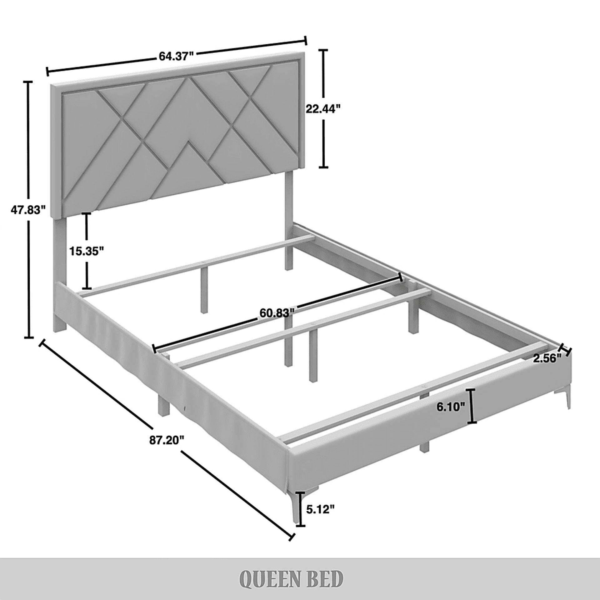 Havenway Black Queen with 2 Nightstands - Image 6