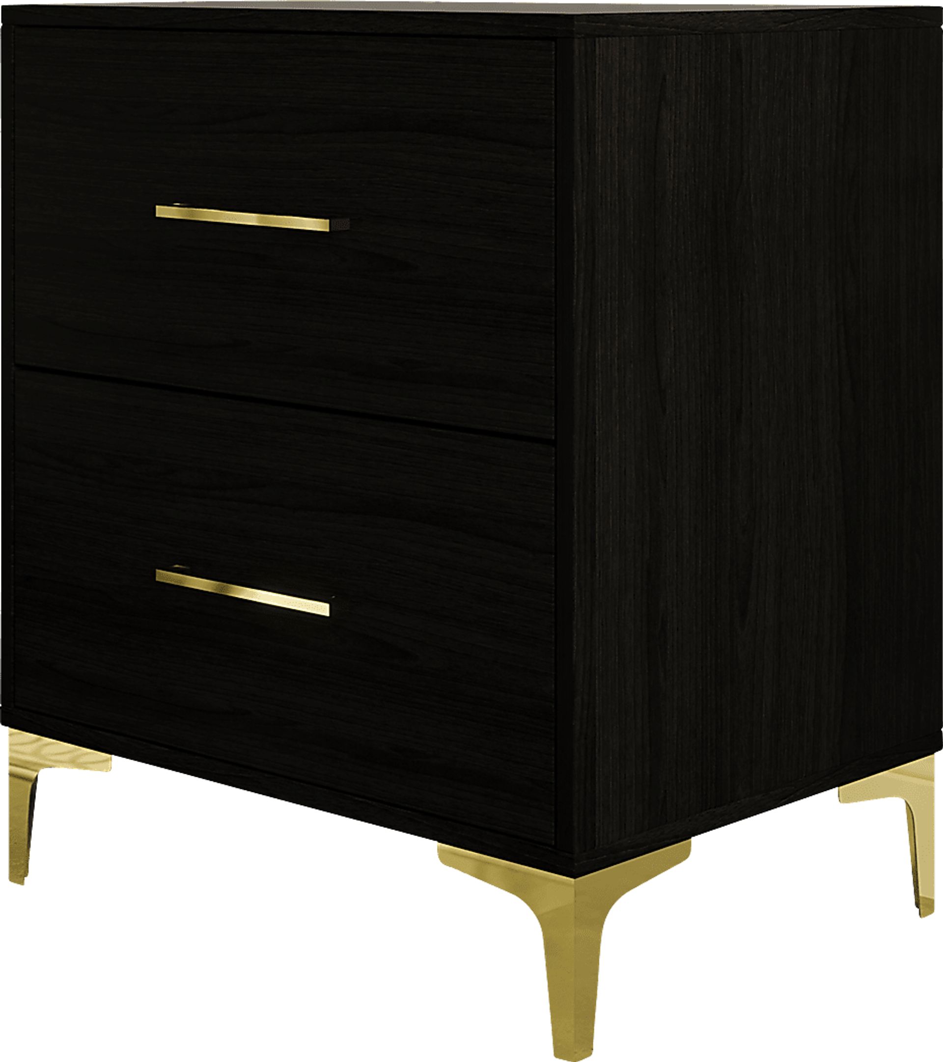 Havenway Black Twin Bed with 2 Nightstands - Image 10