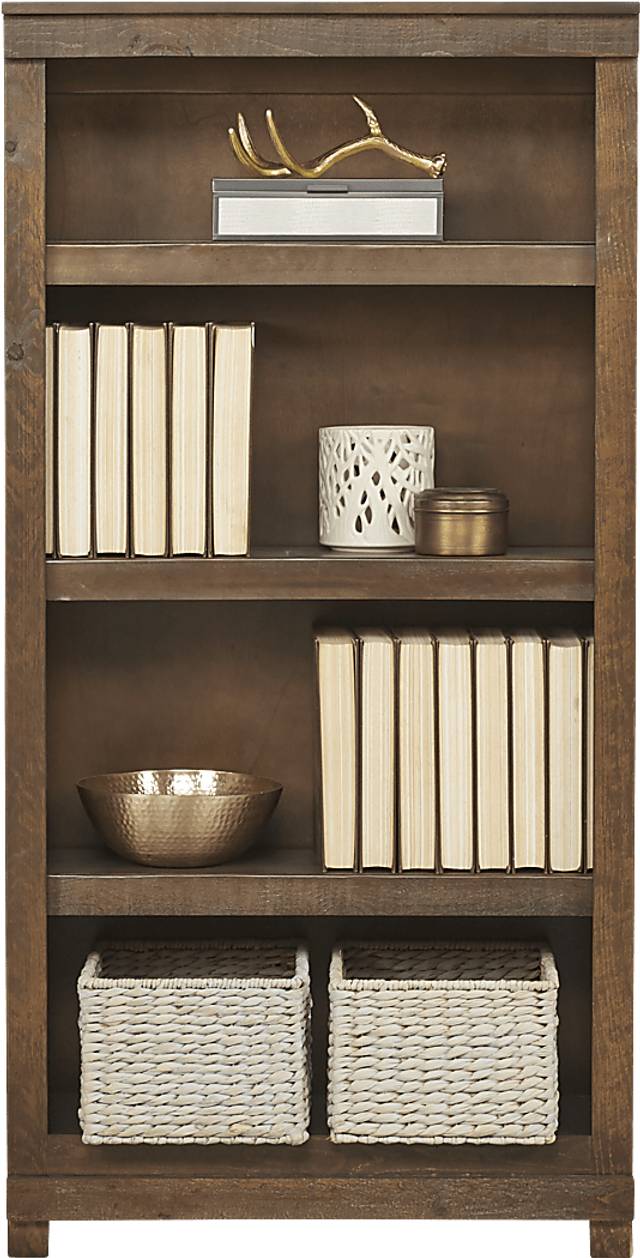 Havenwood Brown 4 Shelf Bookcase - Thumbnail - Image 1