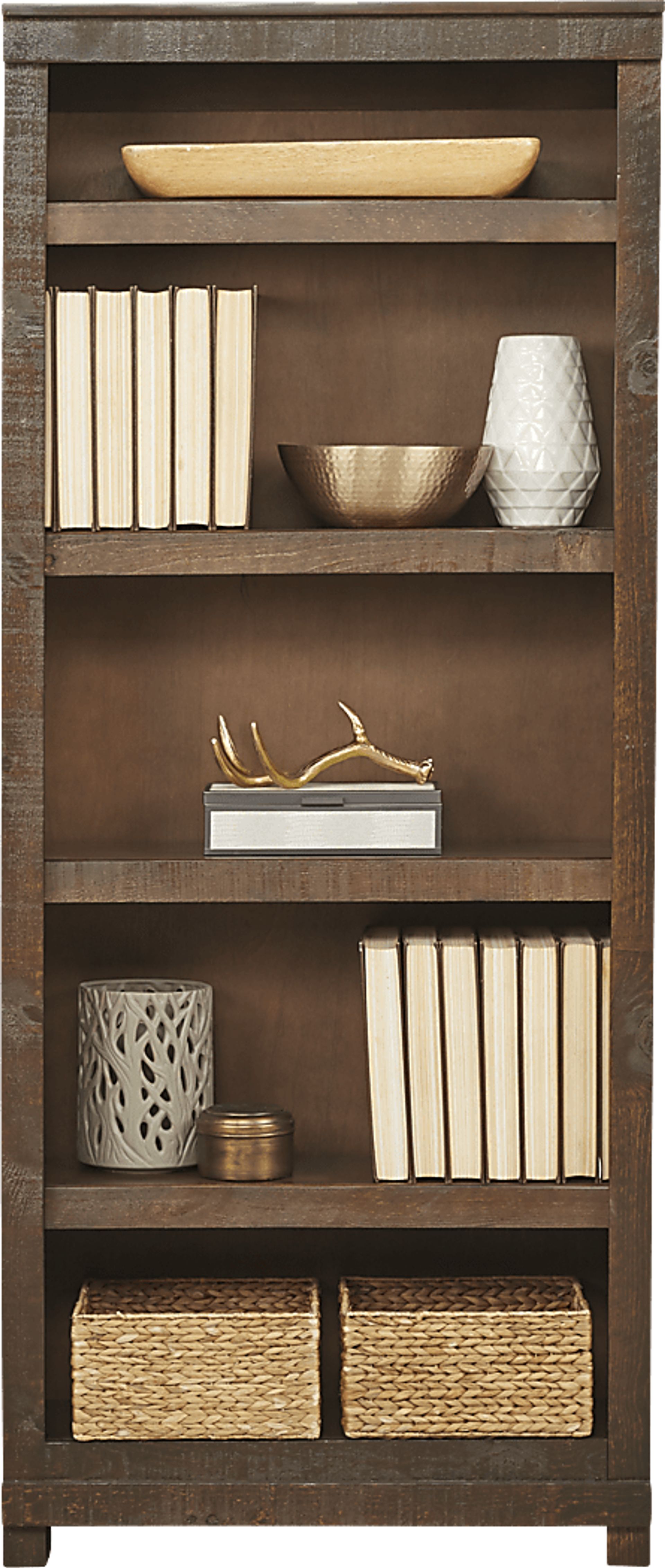 Havenwood Brown 5 Shelf Bookcase - Image 1