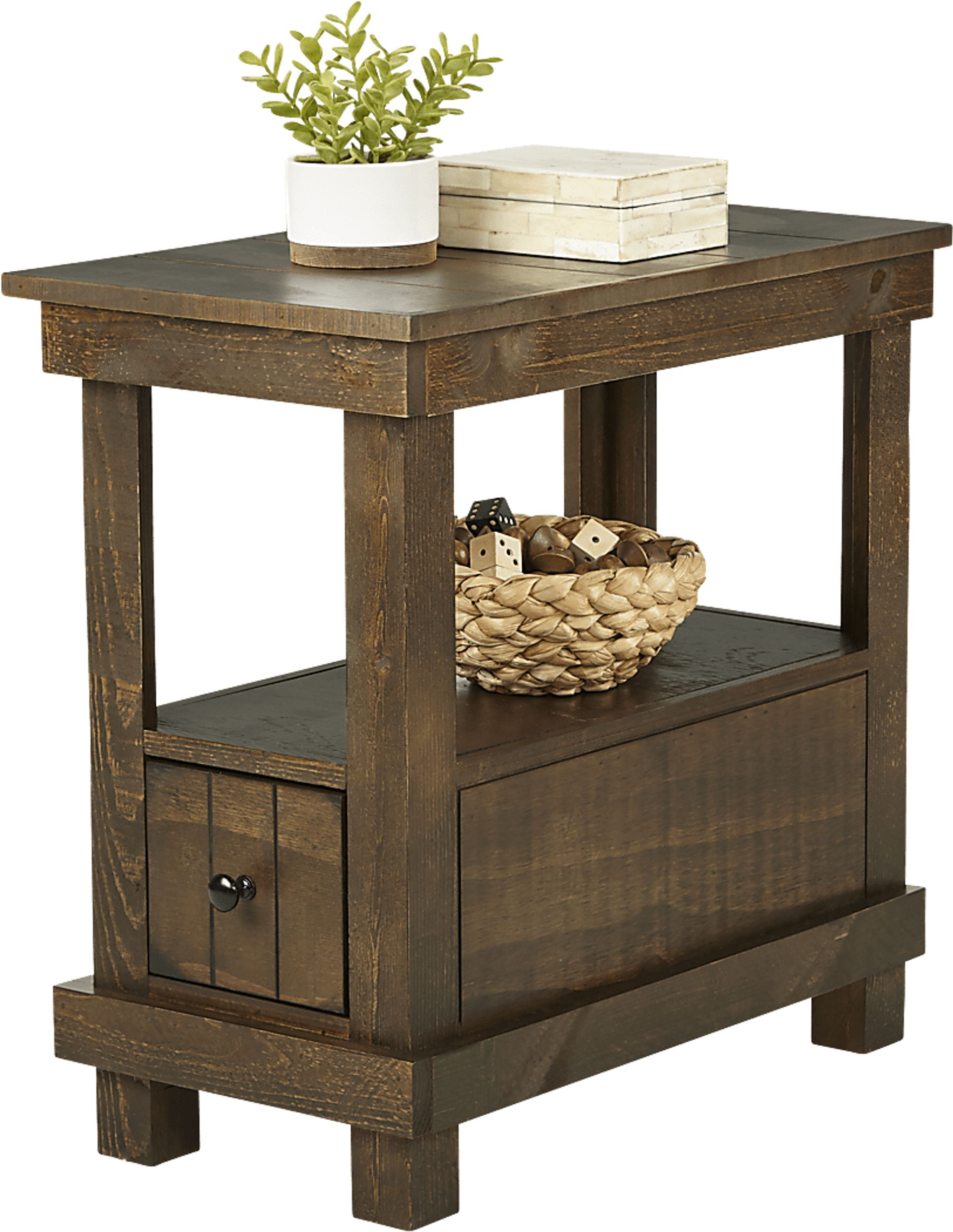 Havenwood Brown Chairside Table - Image 2