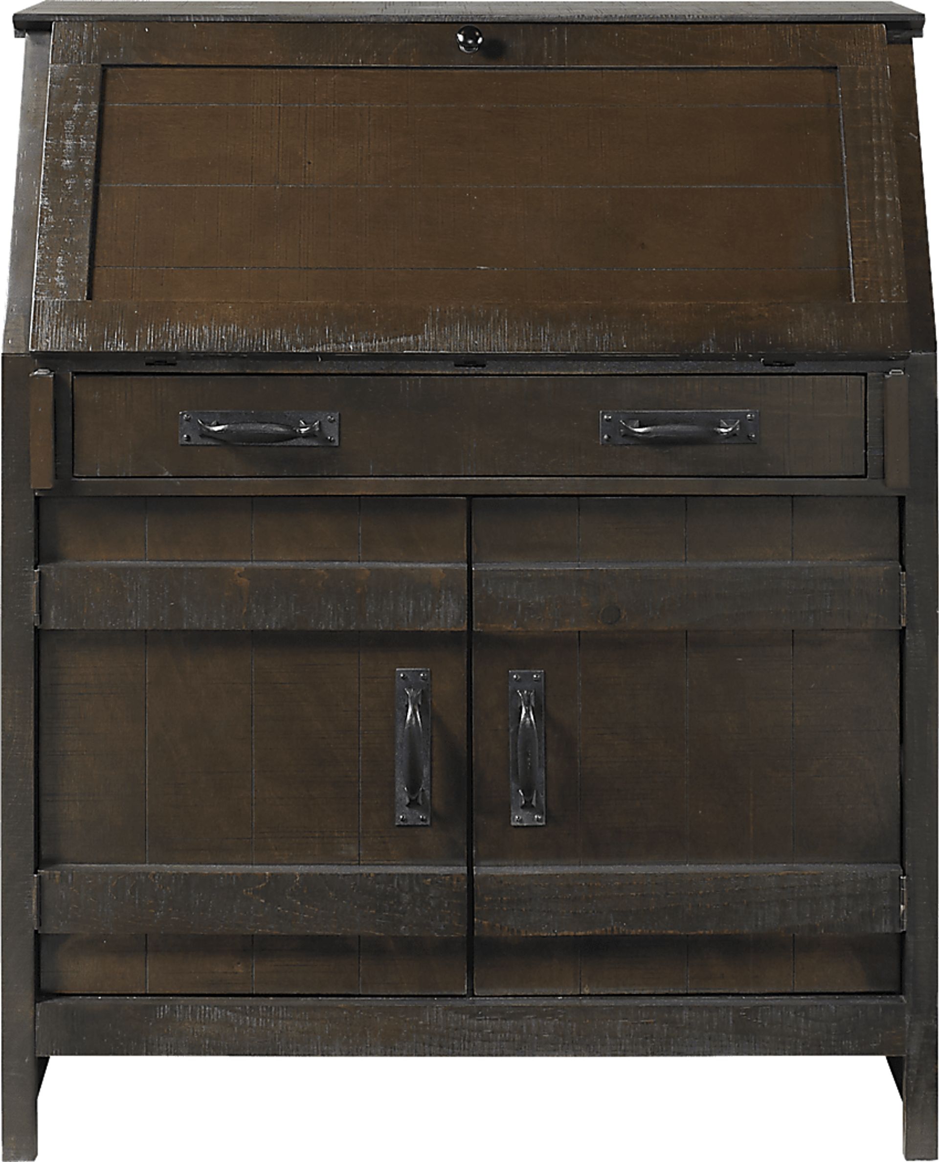 Havenwood Brown Drop Lid Desk - Image 1