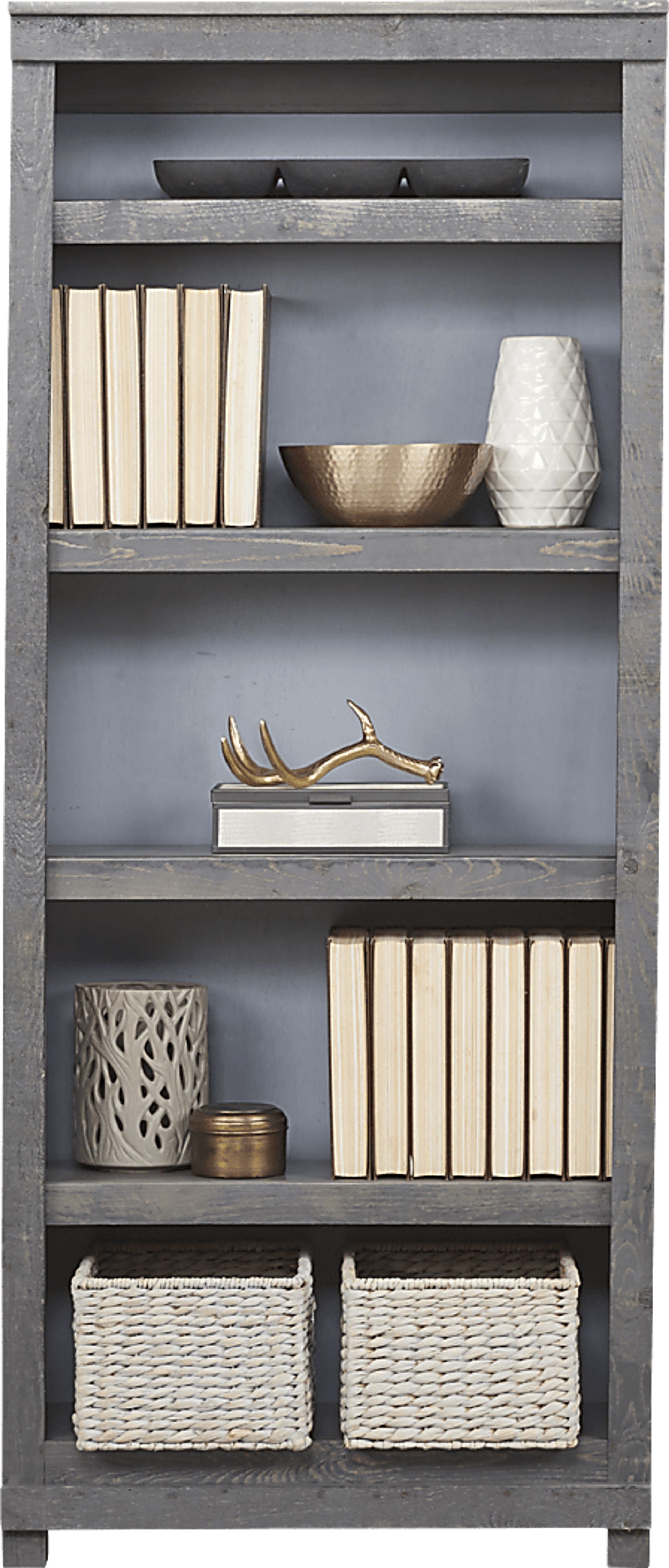 Havenwood Gray 5 Shelf Bookcase - Image 1