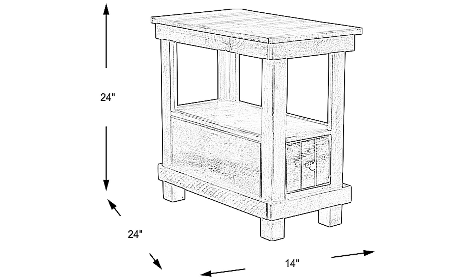 Dimension Image. Please refer to the Dimension Tab on this page for dimension details.