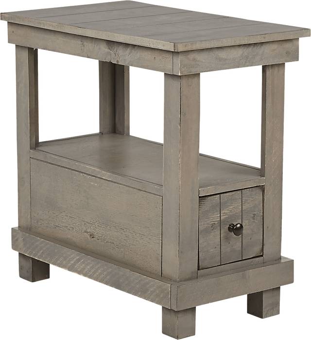 Havenwood Gray Chairside Table - Thumbnail - Image 1