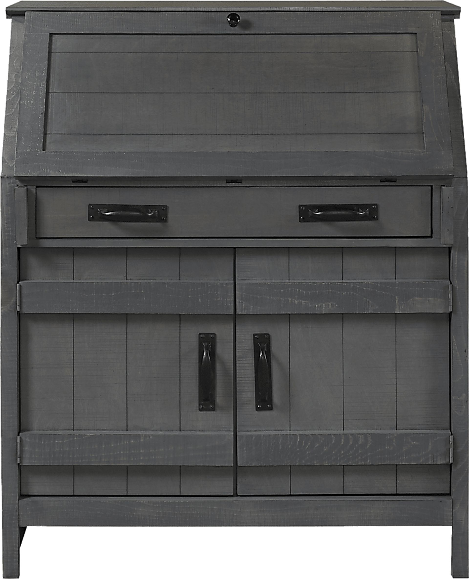 Havenwood Gray Drop Lid Desk - Image 1